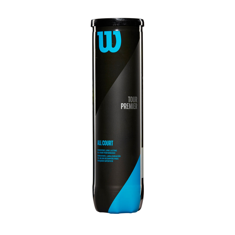 TOUR PREMIER ALL COURT 4-BALL 18 CAN CASE TENNIS BALLS - WilsonME
