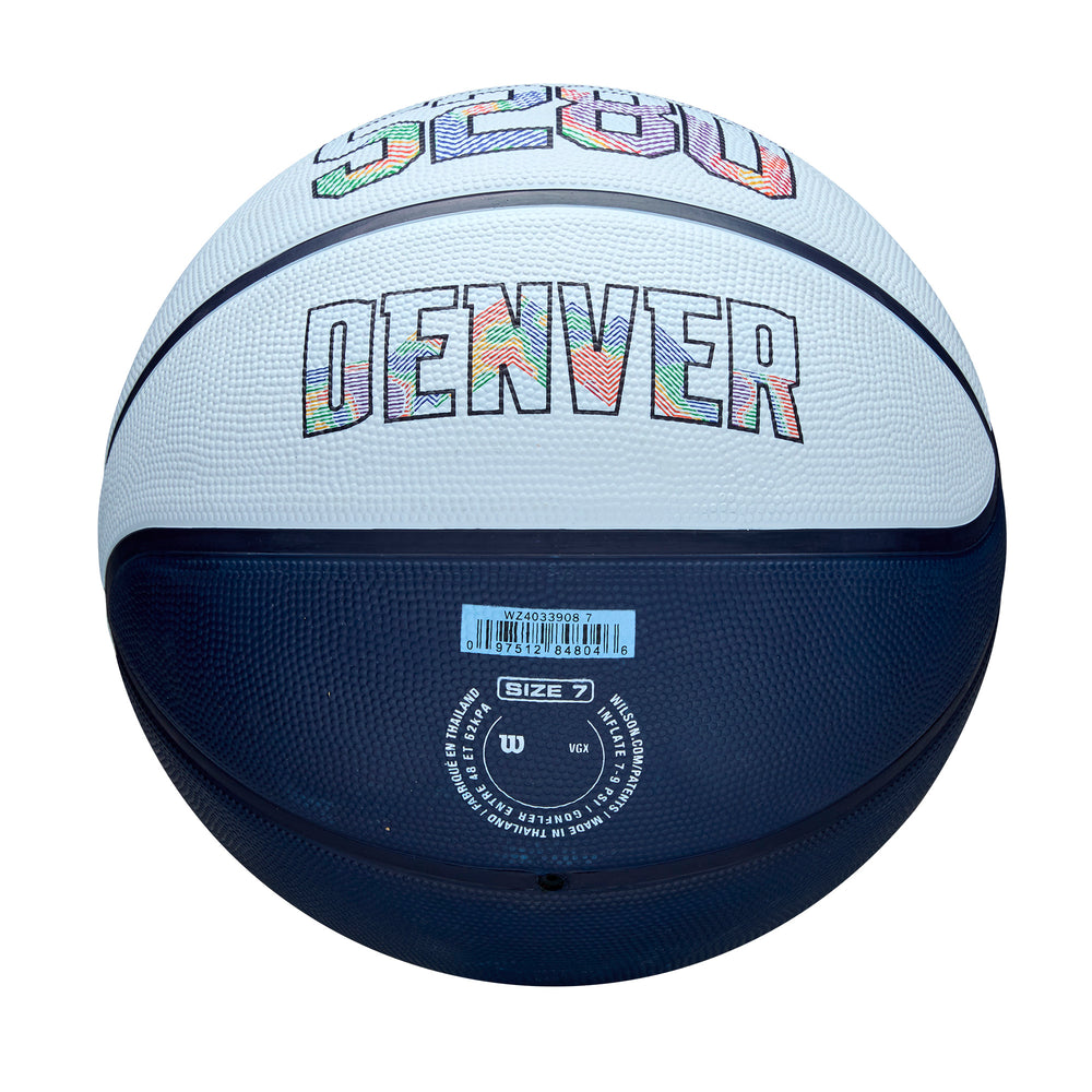 NBA Team City Edition Basketball Denver Nuggets