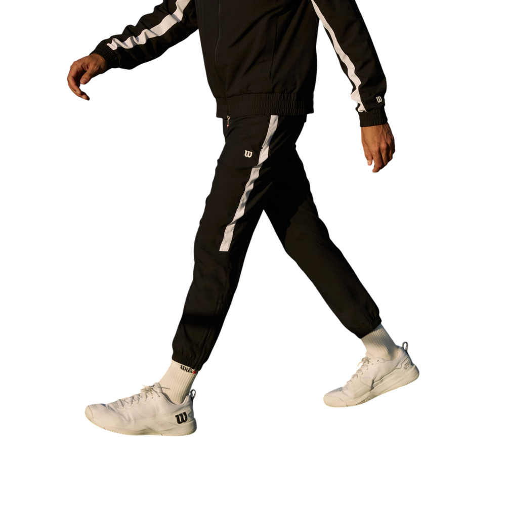 Wilson Men's Core Grand Slam Pant in Black court-ready jogger design