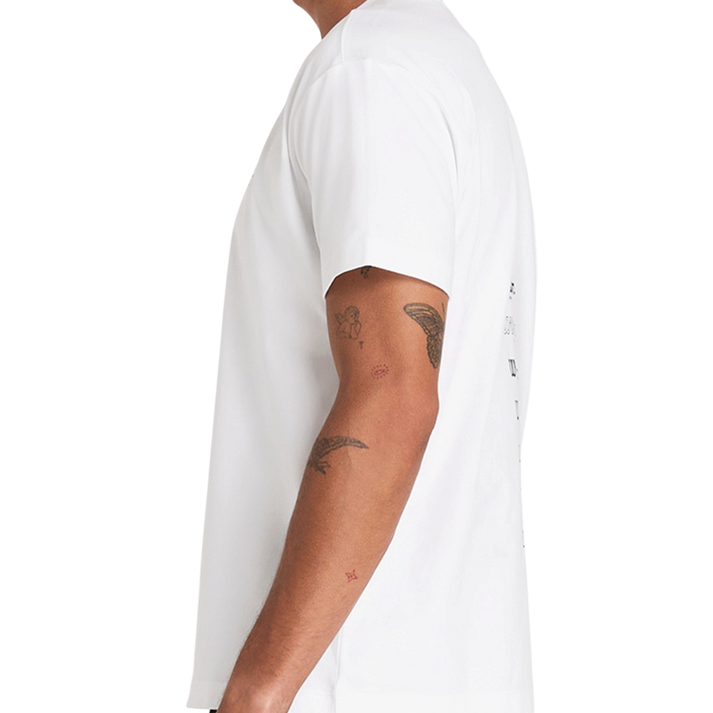Wilson Men's Sport Graphic Tee in Bright White with cotton construction