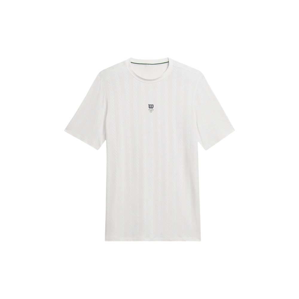 Wilson Men's Game Point Seamless Tee in Bright White with lightweight seamless design
