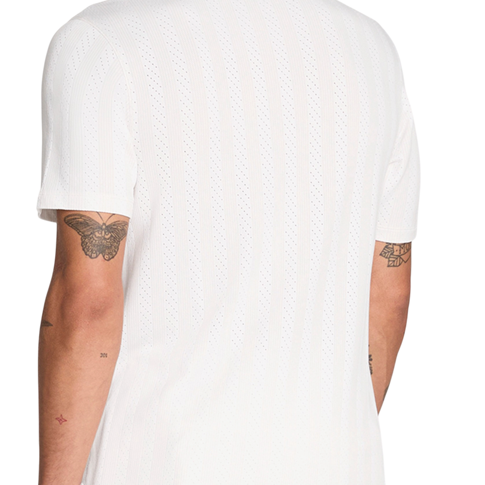 Wilson Men's Game Point Seamless Tee in Bright White with lightweight seamless design
