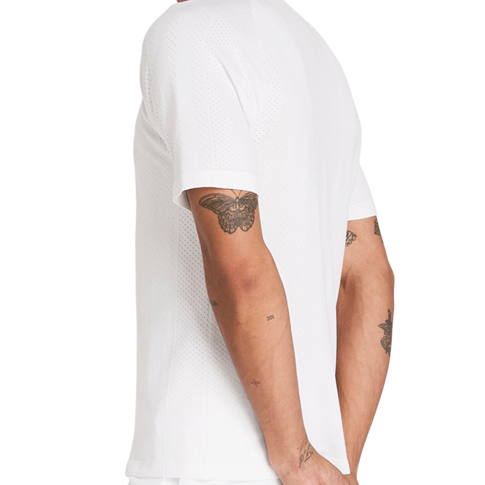 Wilson Game Point Seamless Polo Bright White with ventilation and seamless performance