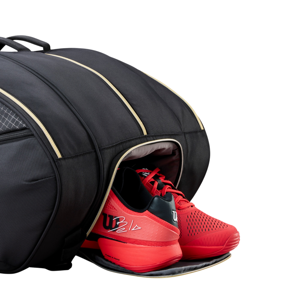 Wilson Premium Tennis Racket Bag with high-capacity storage for match day essentials