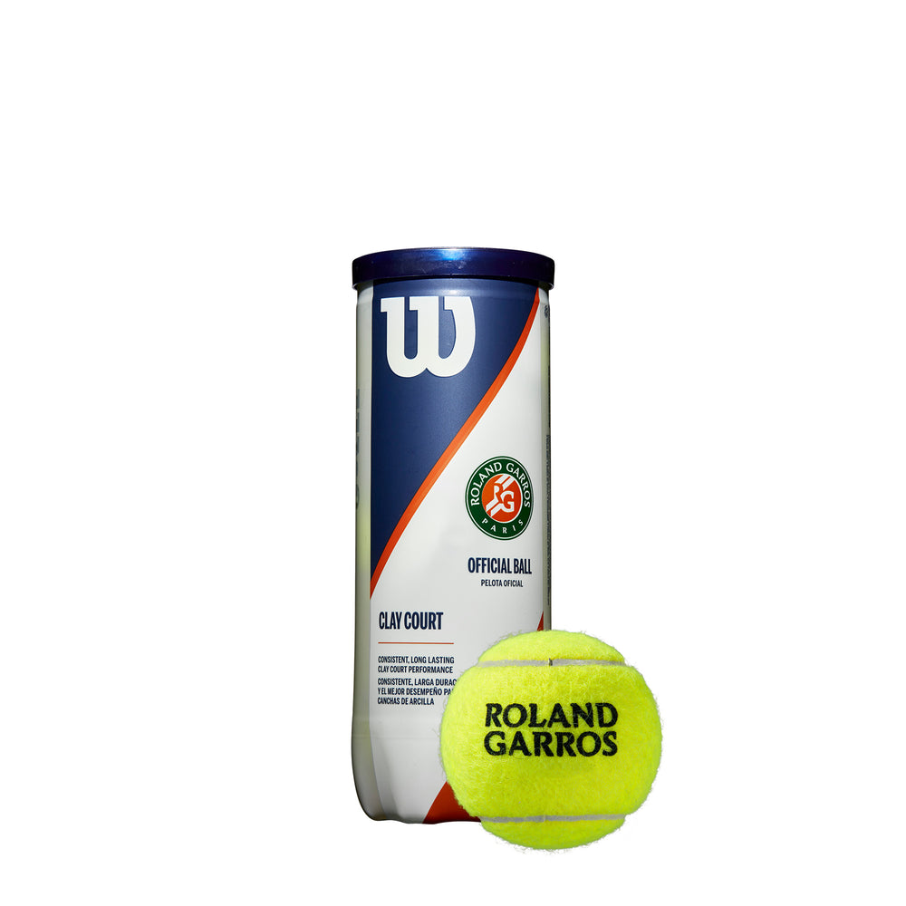 ROLAND GARROS CLAY COURT 3-BALL 24 CAN CASE TENNIS BALLS - WilsonME