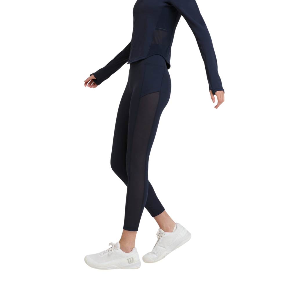 Wilson Women's Performance Leggings in Navy designed for training and court sports