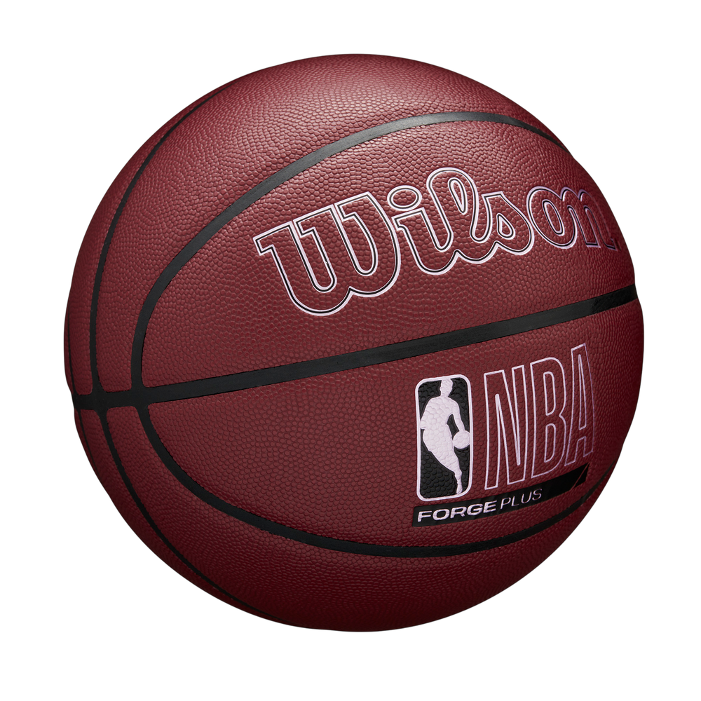 Wilson NBA Forge Plus Basketball Brown Size 7 with enhanced grip and durability