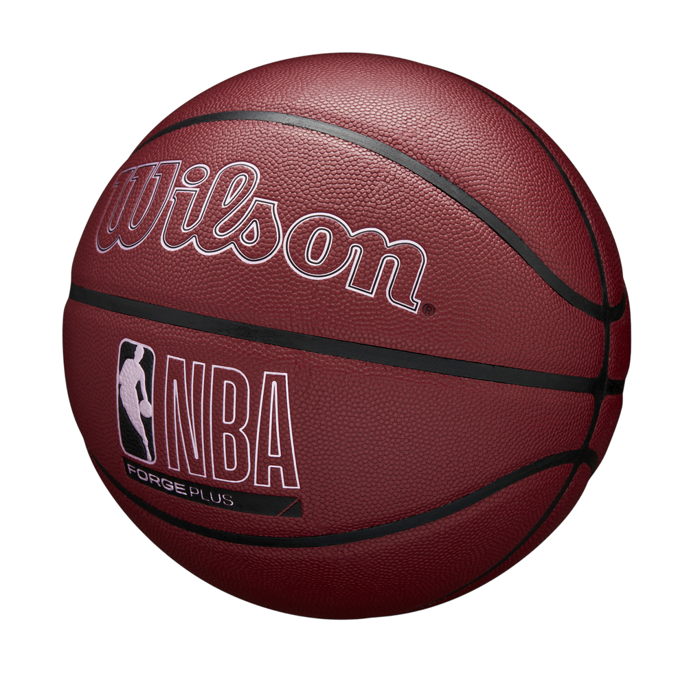 Wilson NBA Forge Plus Basketball Brown Size 7 with enhanced grip and durability