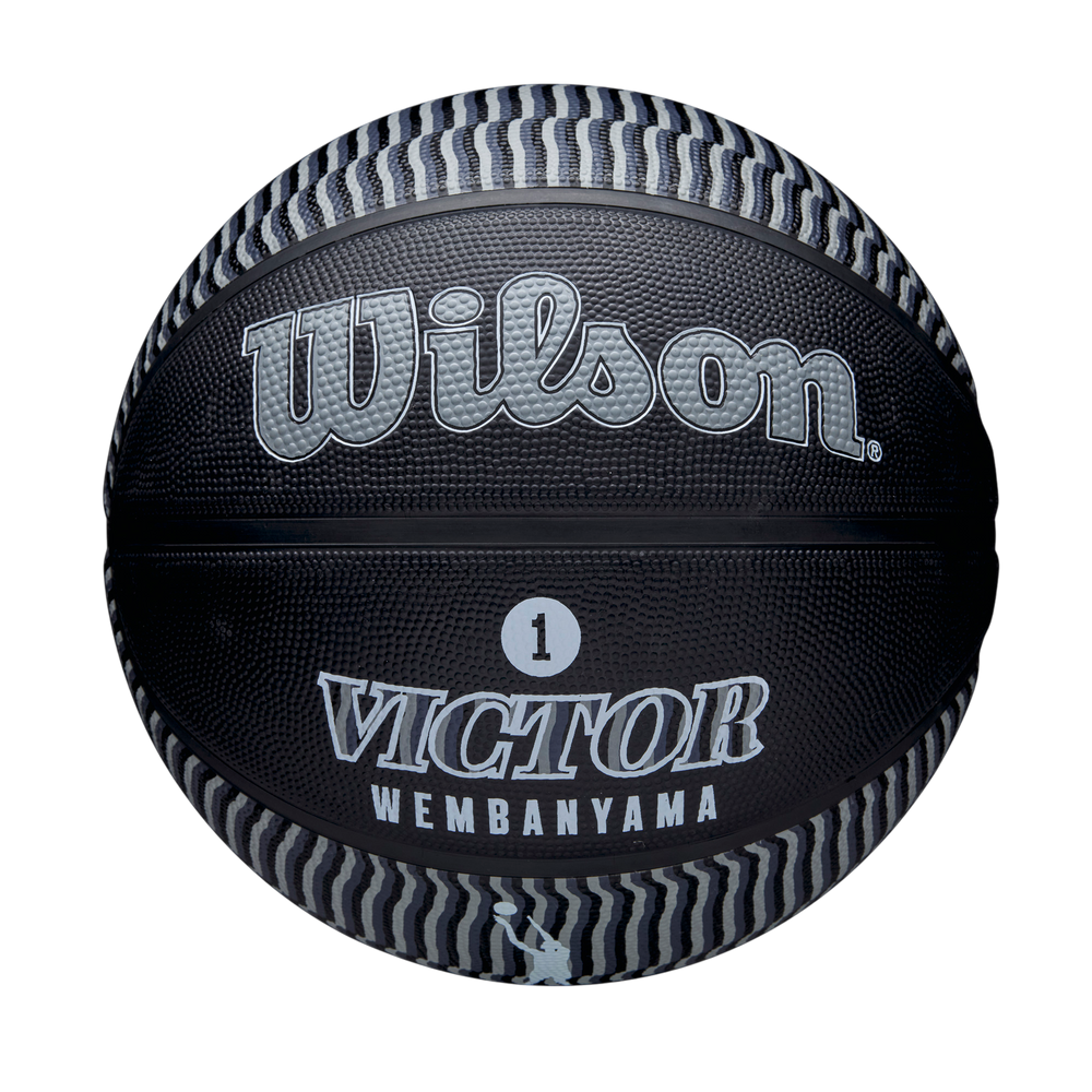 Wilson NBA Player Icon Outdoor Basketball featuring Victor Wembanyama graphics