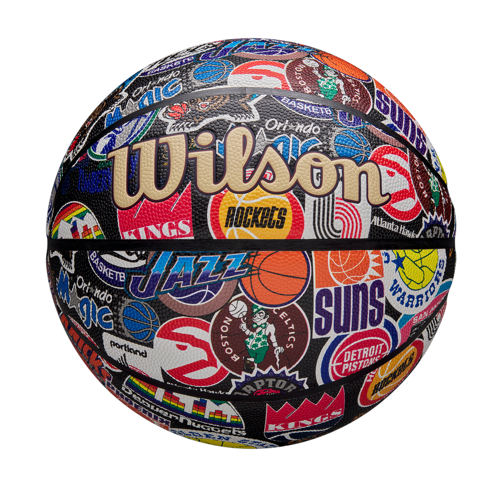 Wilson NBA All Team Retro Basketball with classic NBA-inspired design