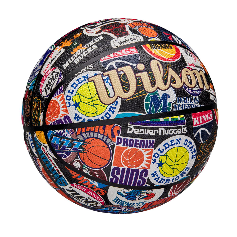 Wilson NBA All Team Retro Basketball with classic NBA-inspired design