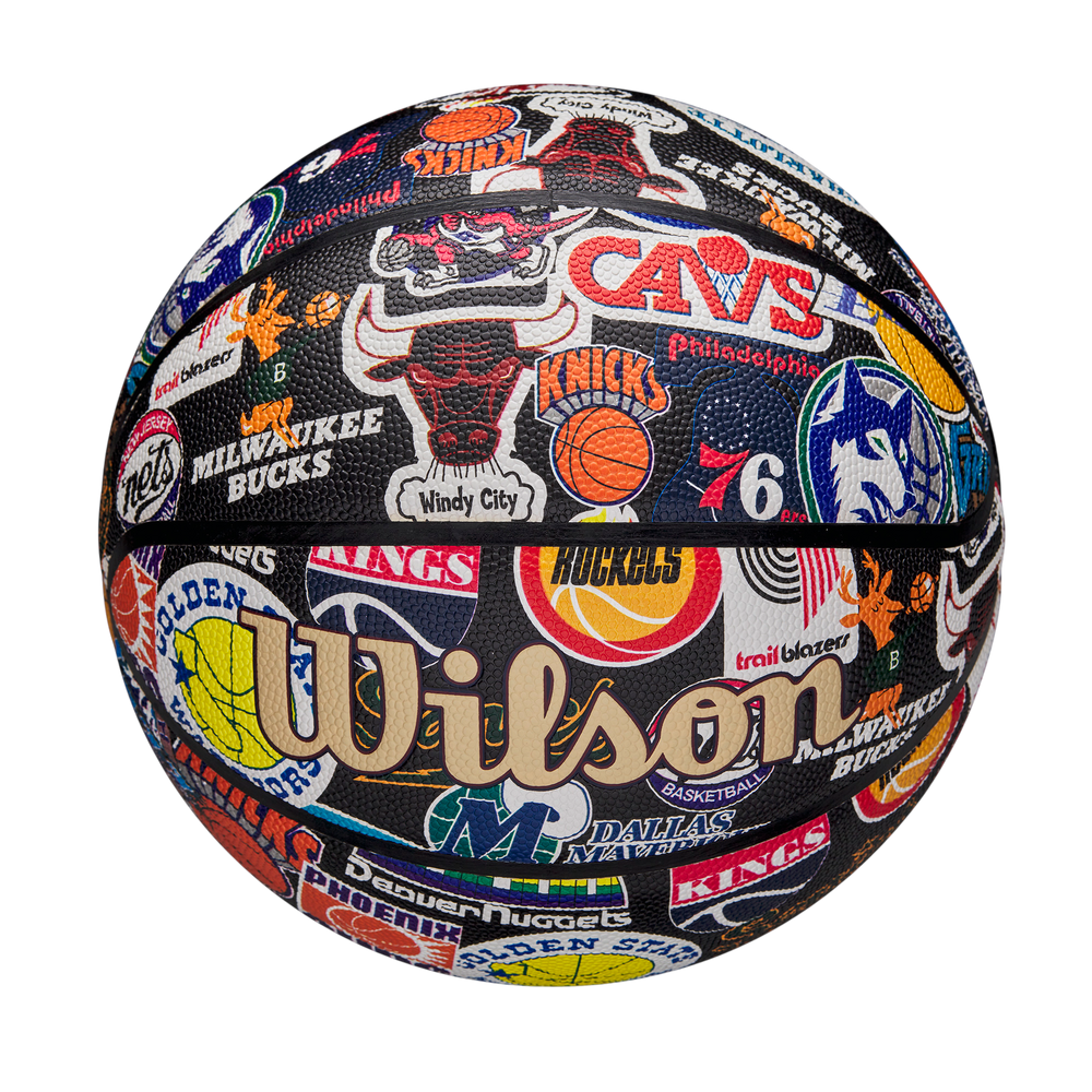 Wilson NBA All Team Retro Basketball with classic NBA-inspired design
