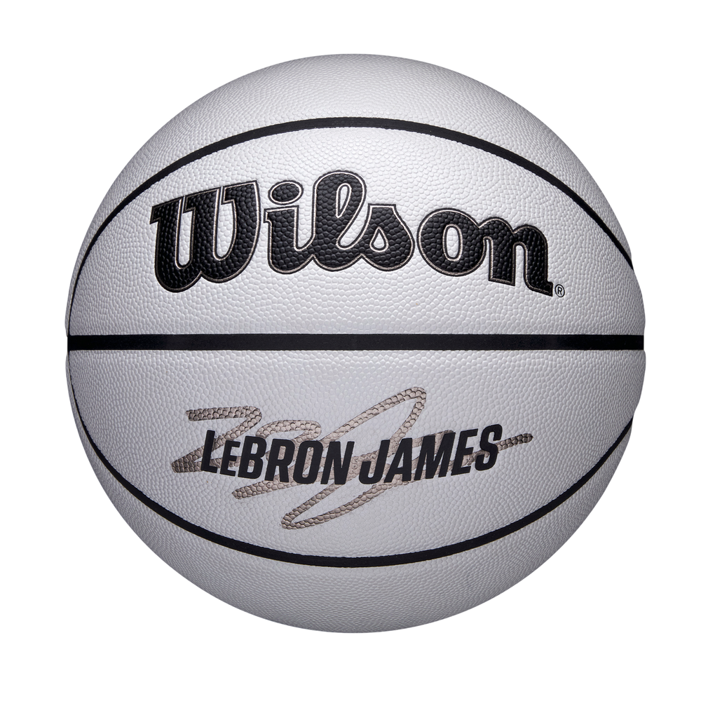 Wilson NBA Player Icon UV Basketball featuring LeBron James graphics and UV-reactive design