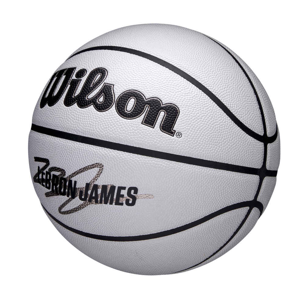 Wilson NBA Player Icon UV Basketball featuring LeBron James graphics and UV-reactive design