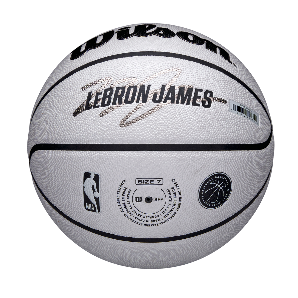 Wilson NBA Player Icon UV Basketball featuring LeBron James graphics and UV-reactive design
