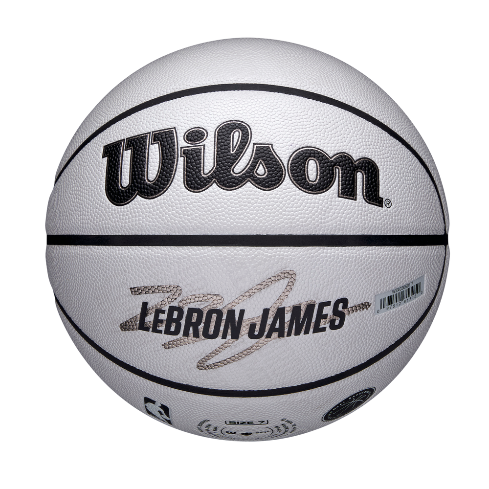 Wilson NBA Player Icon UV Basketball featuring LeBron James graphics and UV-reactive design