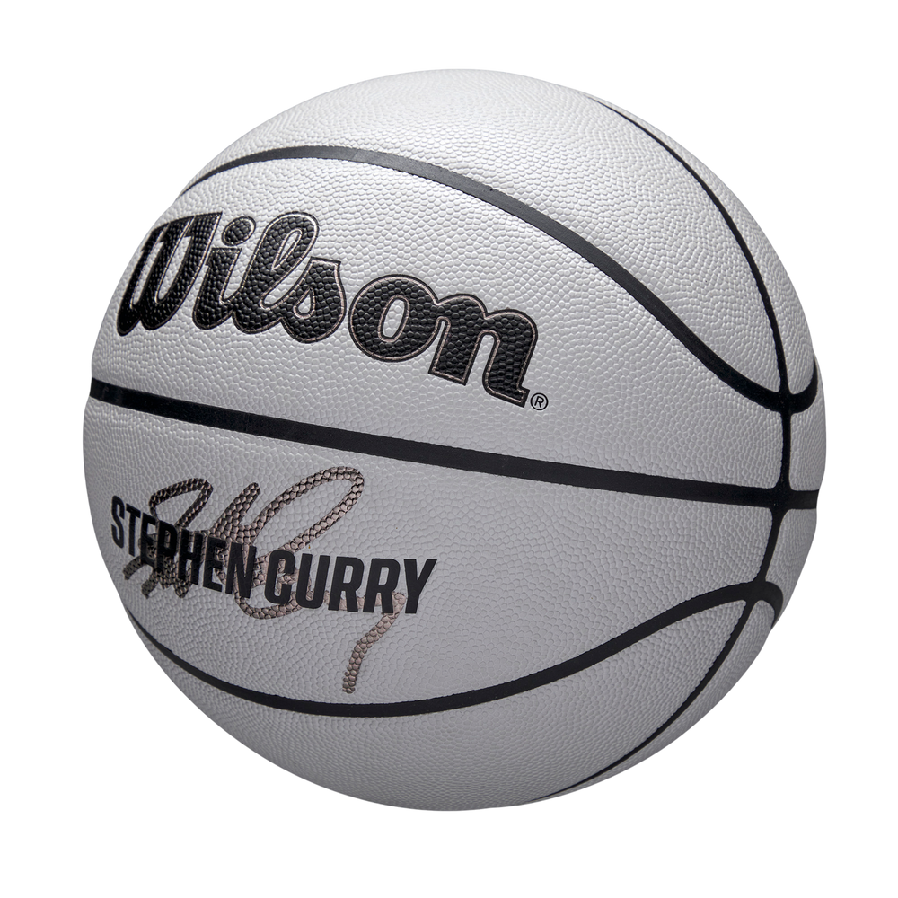 Wilson NBA Player Icon UV Basketball featuring Stephen Curry graphics