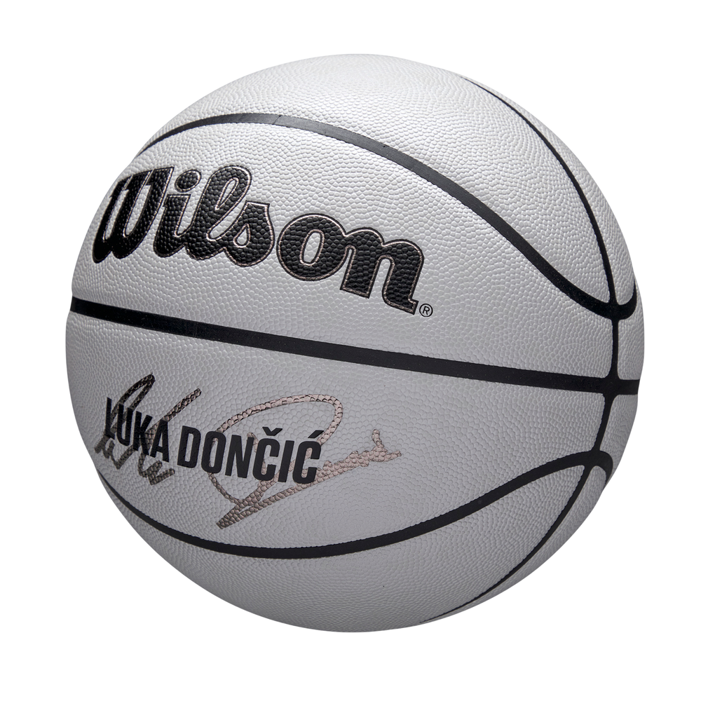 Wilson NBA Player Icon UV Basketball featuring Luka Doncic graphics