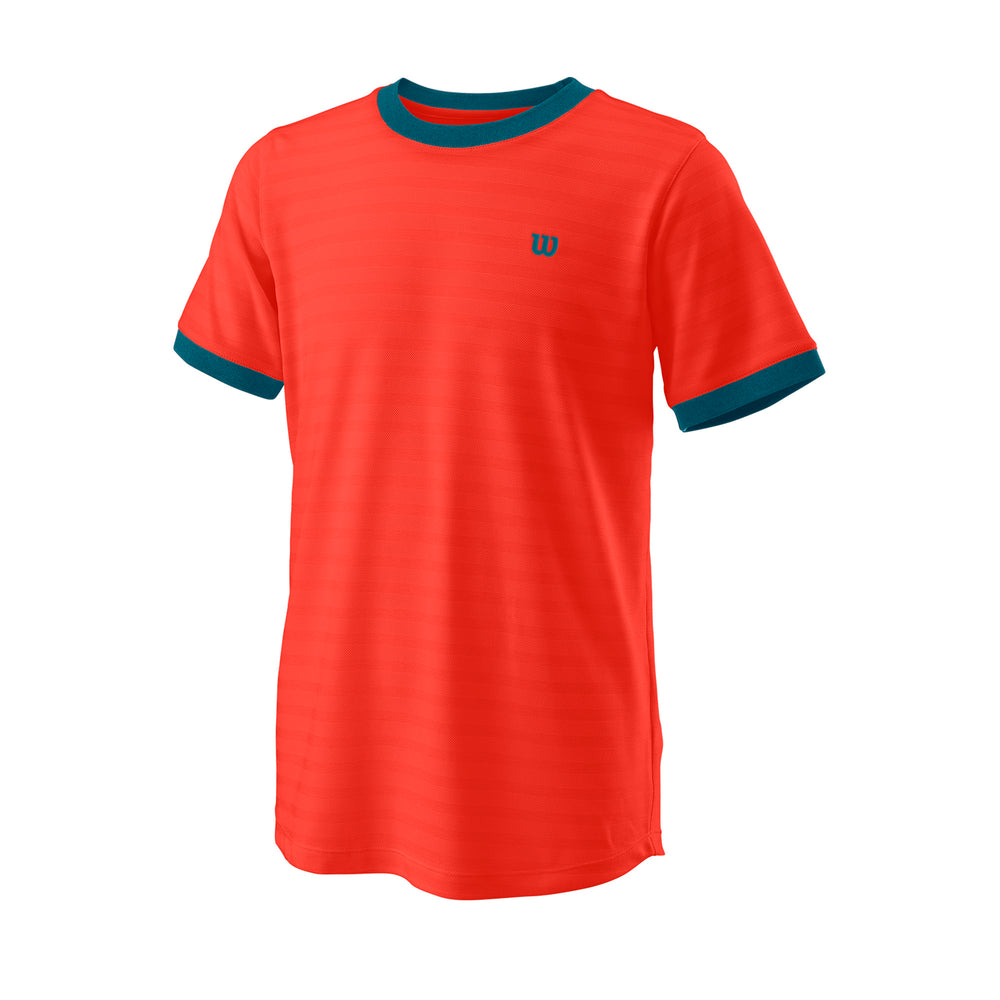Boy's Competition Tennis Crew T-Shirt Ii - Fiesta Orange