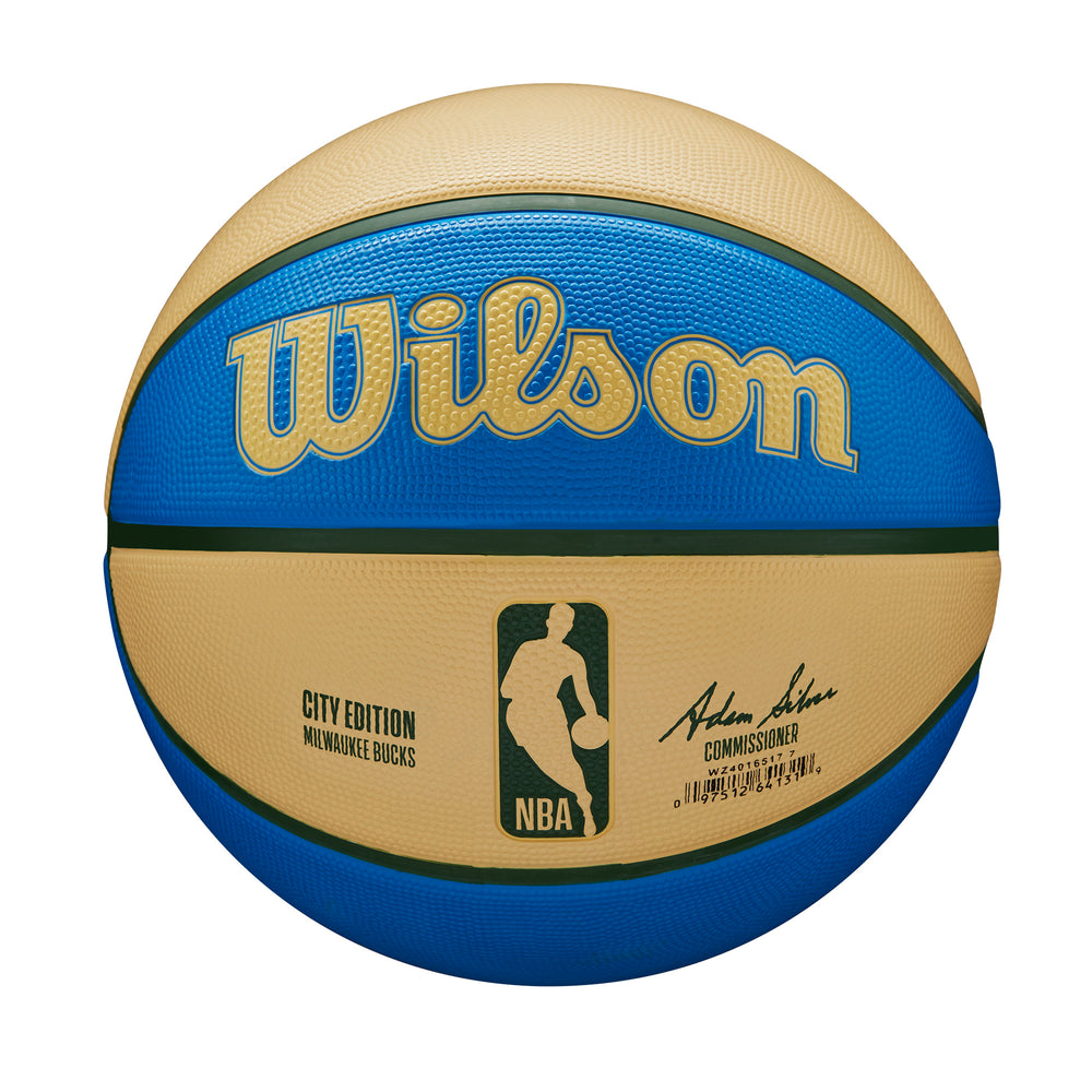 NBA TEAM CITY EDITION BASKETBALL - MILWAUKEE BUCKS - WilsonME